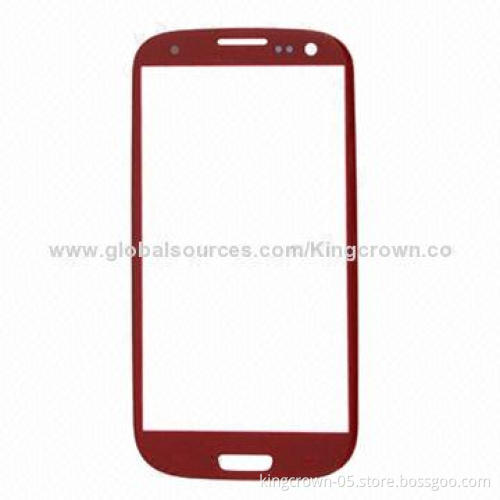 Screen Glass Lens for Samsung Galaxy S3 i9300, Black, White, Red, Pebble, Blue Colors